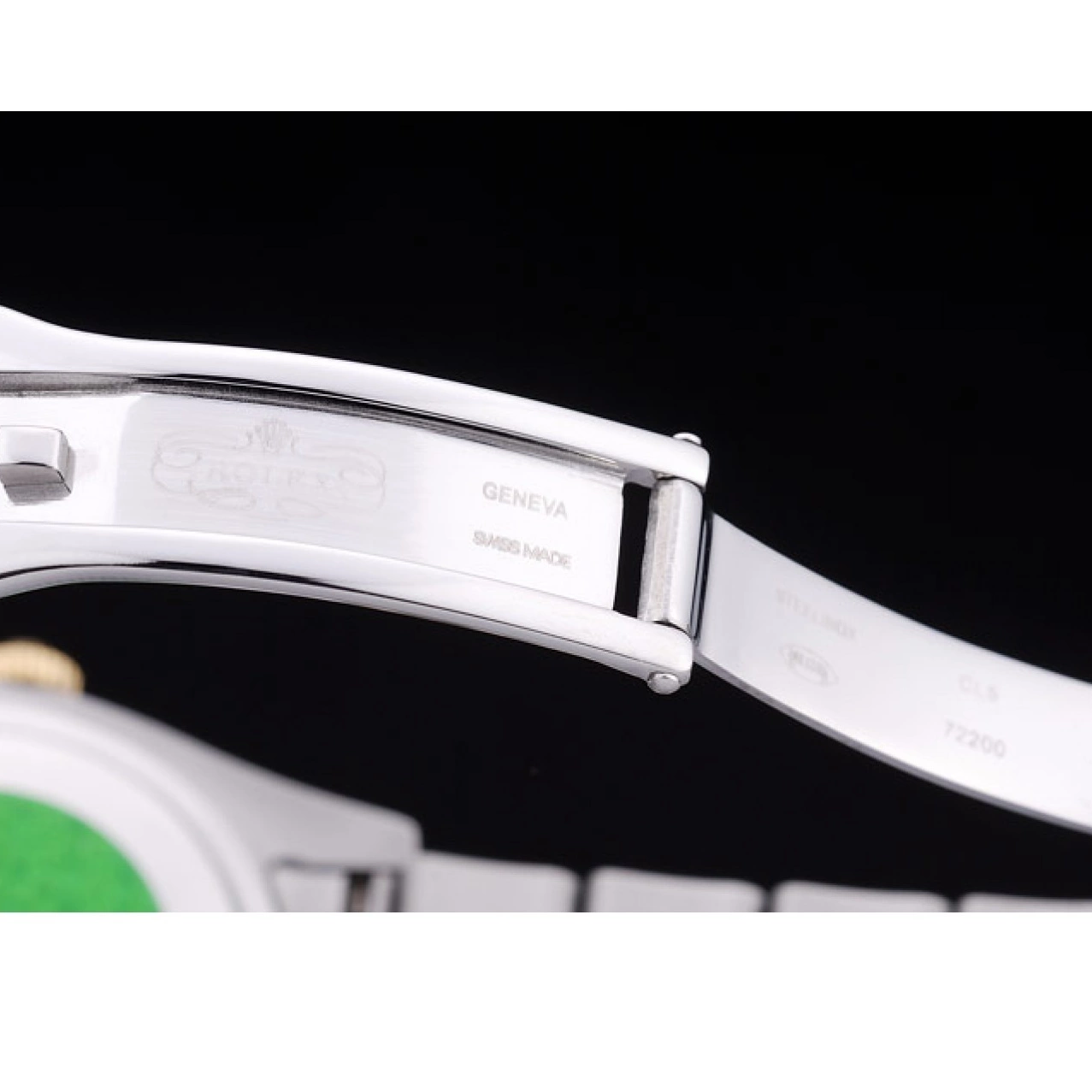 Aaa replica watch Dial Rolex Diamond Bezel Datejust 7464 White 0727